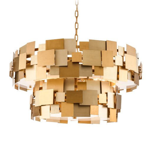 Люстра Gold Plate Chandelier 8 Люстра Gold Plate Chandelier 8 в Челябинске | Loft Concept