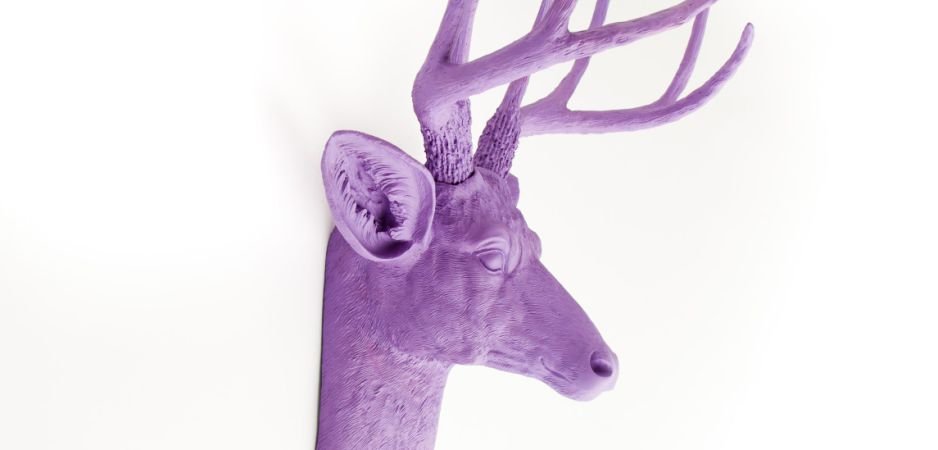 Голова оленя - Фиолетовая - фото №1