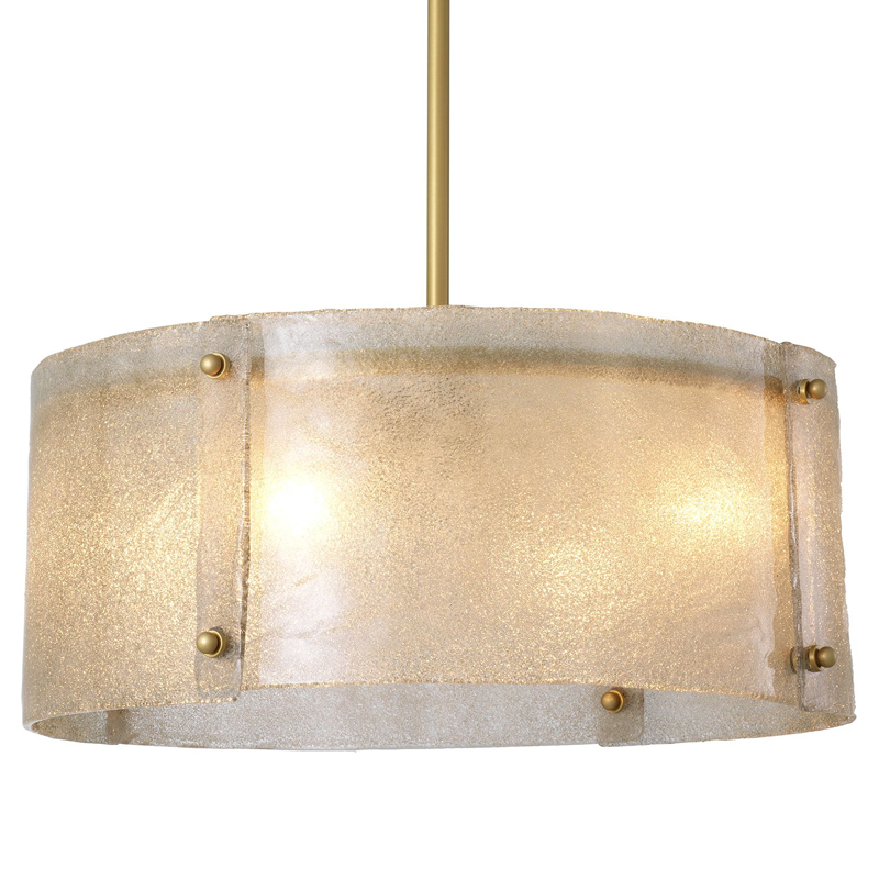 Люстра Eichholtz Chandelier Chiara Латунь Античная полированная Стекло Смок Люстра Eichholtz Chandelier Chiara Латунь Античная полированная Стекло Смок в Челябинске | Loft Concept
