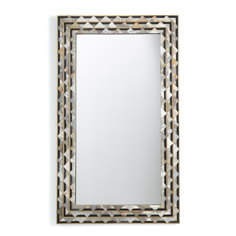 Зеркало Mirror Inlaid Stones Черный Зеркало Mirror Inlaid Stones Черный в Челябинске | Loft Concept