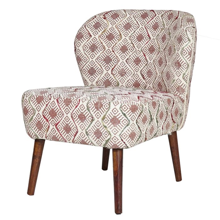 Кресло с розовым орнаментом KELIM Pattern Белый Розовый (Rose) Коричневый Кресло с розовым орнаментом KELIM Pattern Белый Розовый (Rose) Коричневый в Челябинске | Loft Concept