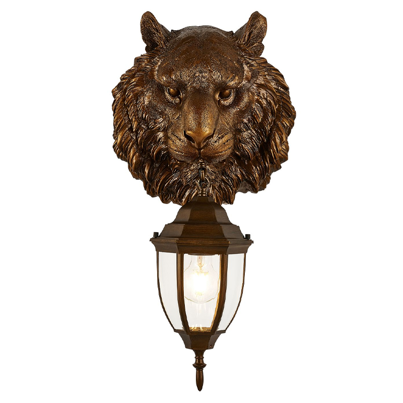 Коричневый уличный светильник с головой зверя ANIMAL LANTERN Коричневый Прозрачный Коричневый уличный светильник с головой зверя ANIMAL LANTERN Коричневый Прозрачный в Челябинске | Loft Concept