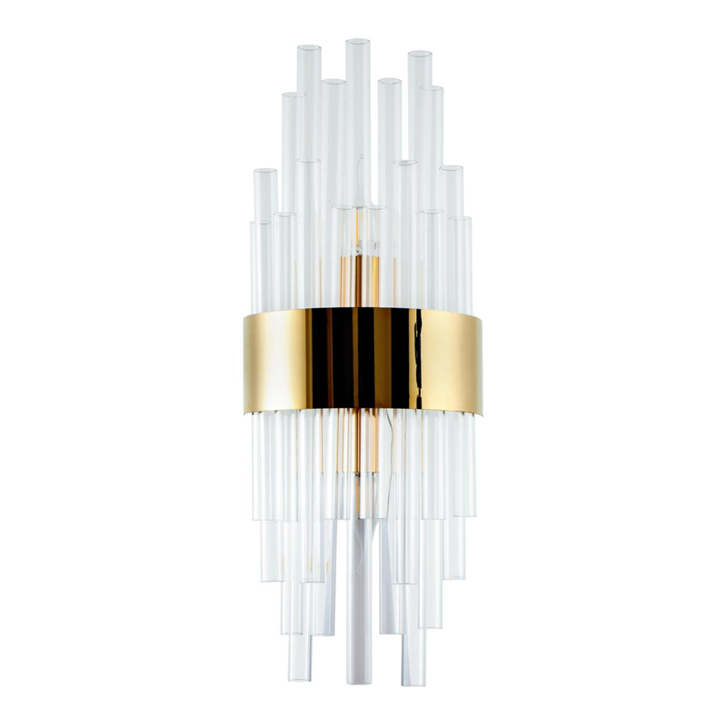 Бра на 2 лампы Flutes Gold Золотой Бра на 2 лампы Flutes Gold Золотой в Челябинске | Loft Concept