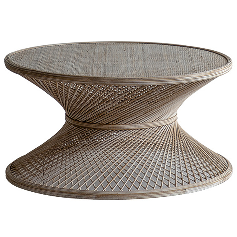 Кофейный стол Zaire Wicker Coffee Table Light Древесина Кофейный стол Zaire Wicker Coffee Table Light Древесина в Челябинске | Loft Concept