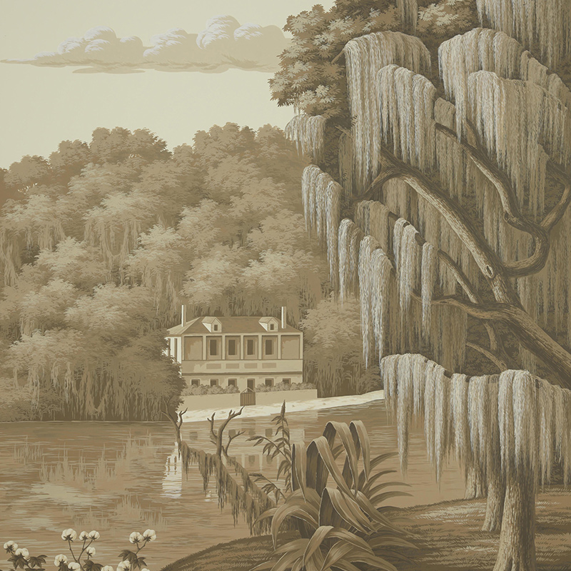 Обои ручная роспись North American River Views Sepia on scenic paper Обои ручная роспись North American River Views Sepia on scenic paper в Челябинске | Loft Concept