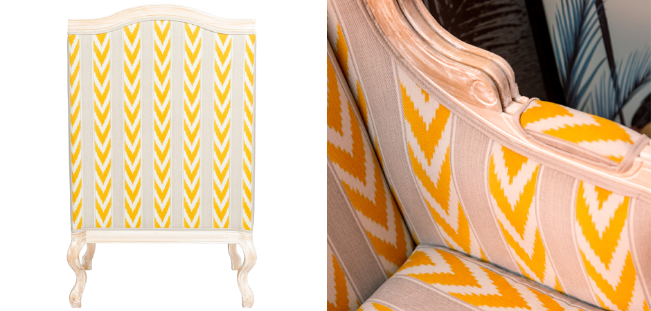 Кресло Ikat Pattern с желтым узором Кресло Ikat Pattern с желтым узором - Loft-Concept в Челябинске
