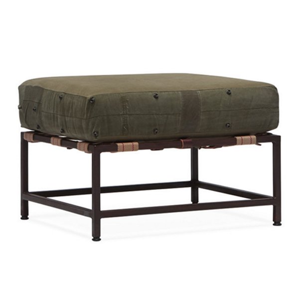 Оттоманка Olive Military Fabric Ottoman Оливковый Оттоманка Olive Military Fabric Ottoman Оливковый в Челябинске | Loft Concept