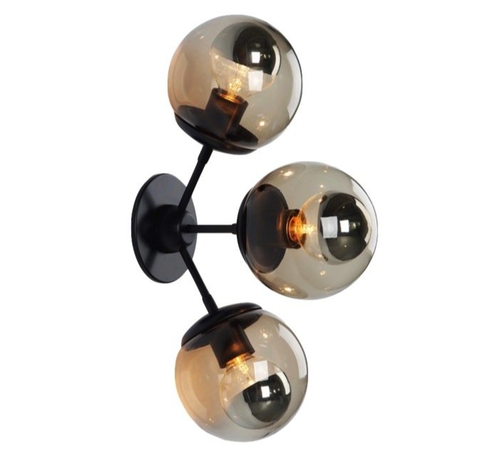 бра Modo Sconce 3 Globes Черный бра Modo Sconce 3 Globes Черный в Челябинске | Loft Concept