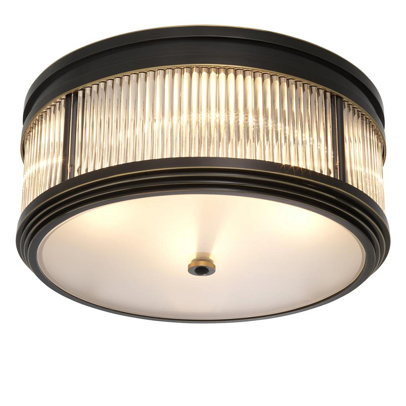 Потолочный светильник Темная бронза Dark bronze Disk Ceiling Lamp Темная бронза Прозрачное Стекло Потолочный светильник Темная бронза Dark bronze Disk Ceiling Lamp Темная бронза Прозрачное Стекло в Челябинске | Loft Concept