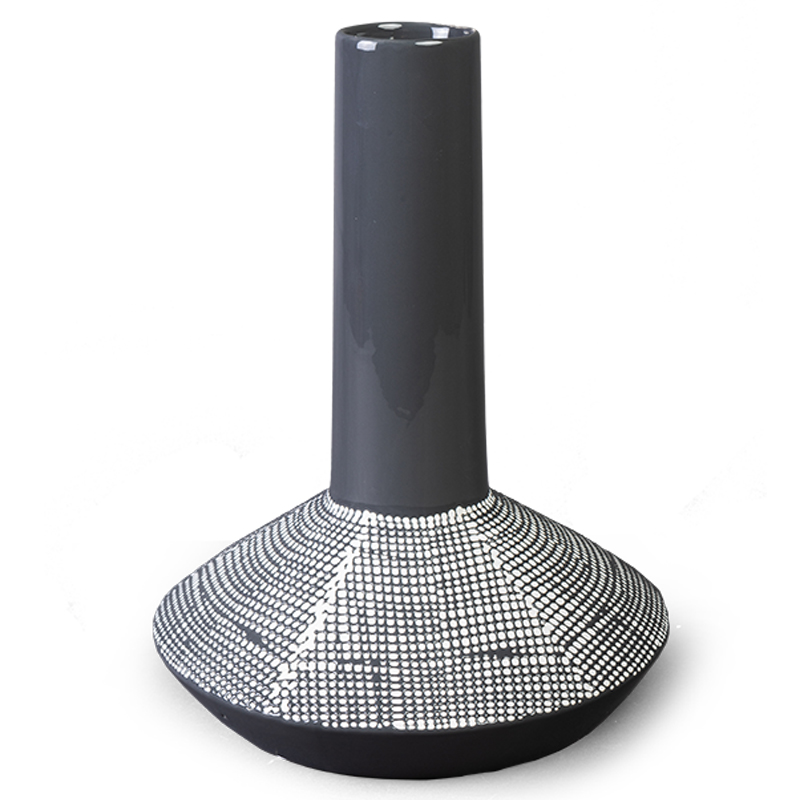 Ваза Liko Vase Черно-белый Ваза Liko Vase Черно-белый в Челябинске | Loft Concept