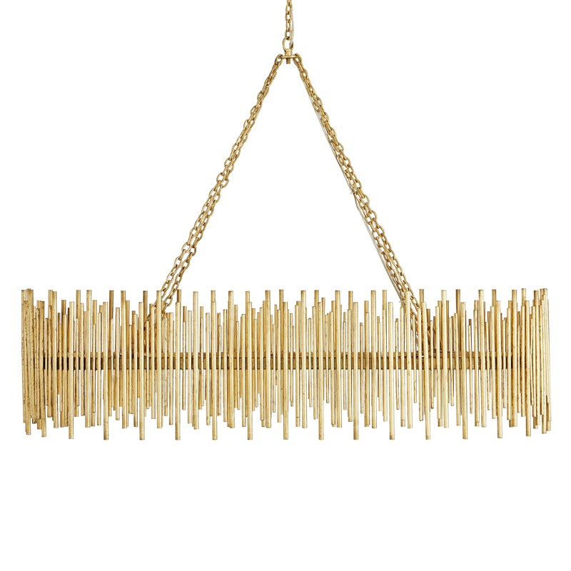 Люстра Arteriors PRESCOTT OVAL CHANDELIER Золотой Люстра Arteriors PRESCOTT OVAL CHANDELIER Золотой в Челябинске | Loft Concept