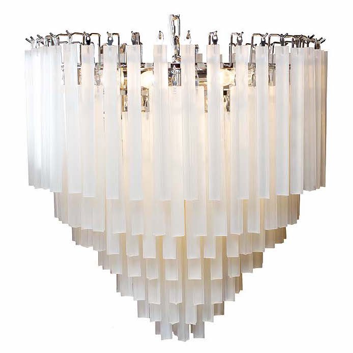 Люстра Odeon Chandelier Round Milk Хром Молочный Люстра Odeon Chandelier Round Milk Хром Молочный в Челябинске | Loft Concept