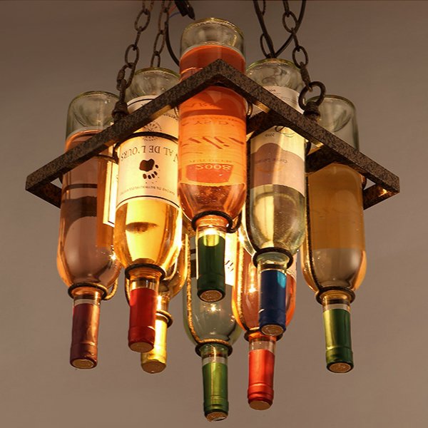 Люстра Bottle Bar Square Коричневый Люстра Bottle Bar Square Коричневый в Челябинске | Loft Concept