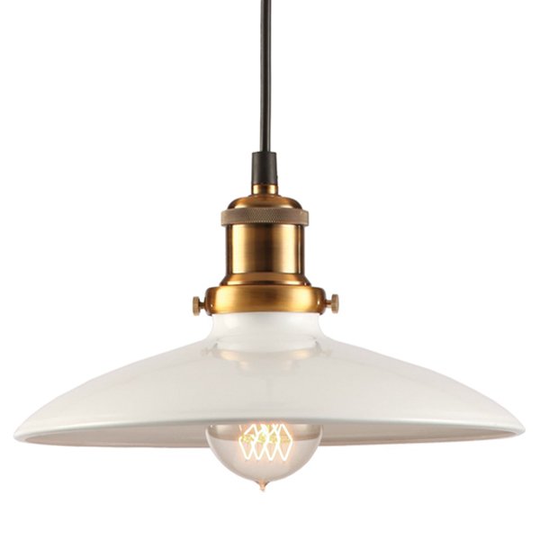 Подвесной светильник Loft Industrial White Bronze Бронза Белый Подвесной светильник Loft Industrial White Bronze Бронза Белый в Челябинске | Loft Concept