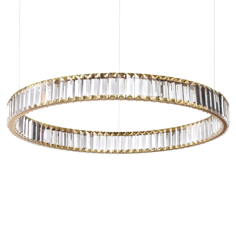 Люстра Хрустальная Ring Horizontal 1 кольцо Золотой Прозрачный Люстра Хрустальная Ring Horizontal 1 кольцо Золотой Прозрачный в Челябинске | Loft Concept