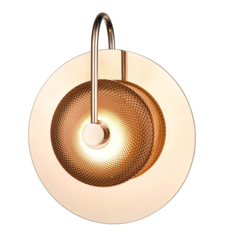 Бра Gold Disk One Mirrored Золотой Зеркало Бра Gold Disk One Mirrored Золотой Зеркало в Челябинске | Loft Concept