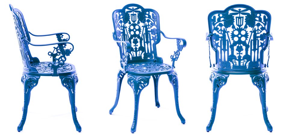 Стул Seletti Industry Collection ALUMINIUM ARMCHAIR – SKY BLUE Стул Seletti Industry Collection ALUMINIUM ARMCHAIR – SKY BLUE - Loft-Concept в Челябинске
