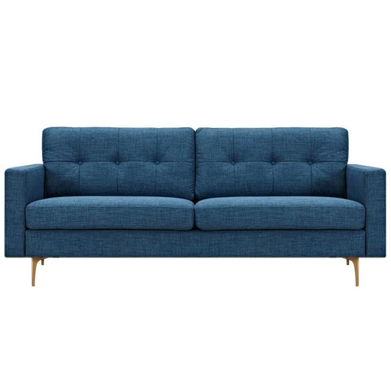 Диван Stone Blue Greta Sofa Диван синий лен Синий Диван Stone Blue Greta Sofa Диван синий лен Синий в Челябинске | Loft Concept