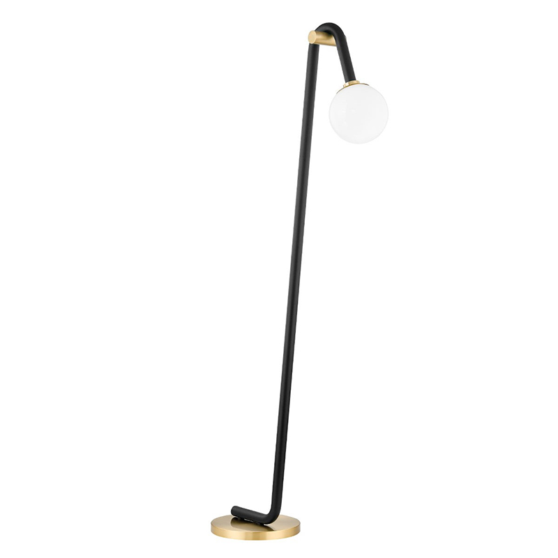 Торшер Paulson floppy floor lamp gold Черный Золотой в Челябинске | Loft Concept 