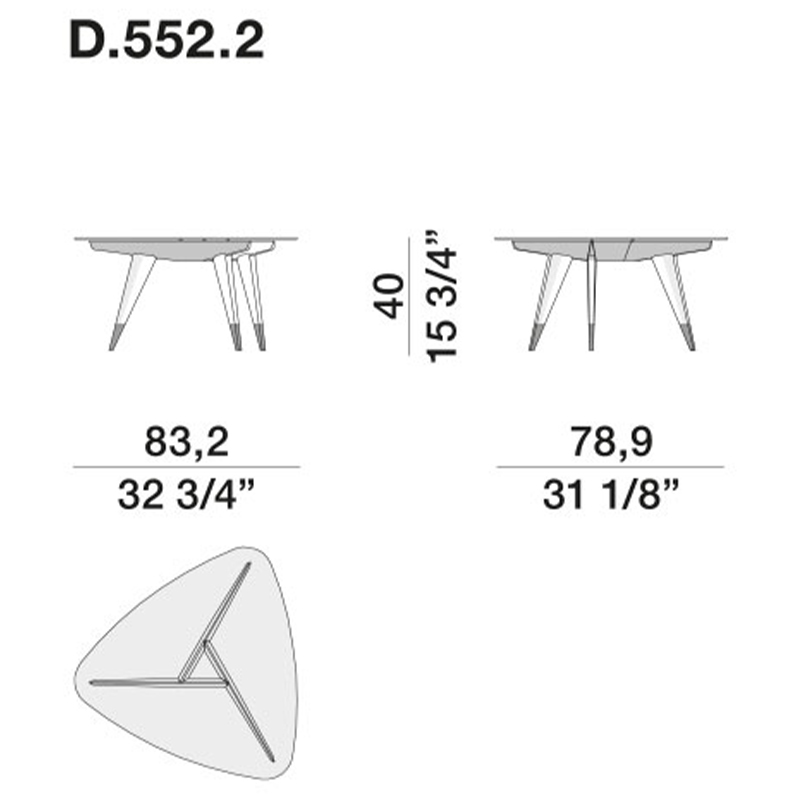 Дизайнерский кофейный стол со стеклянной столешницей Gio Ponti D.552.2 Coffee Table Дизайнерский кофейный стол со стеклянной столешницей Gio Ponti D.552.2 Coffee Table в Челябинске
