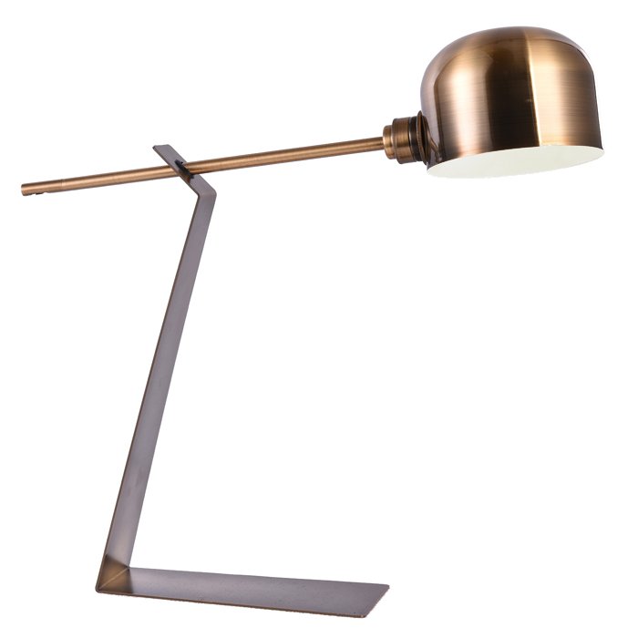 Рабочая лампа Brass Loft Table Lamp II Латунь Рабочая лампа Brass Loft Table Lamp II Латунь в Челябинске | Loft Concept