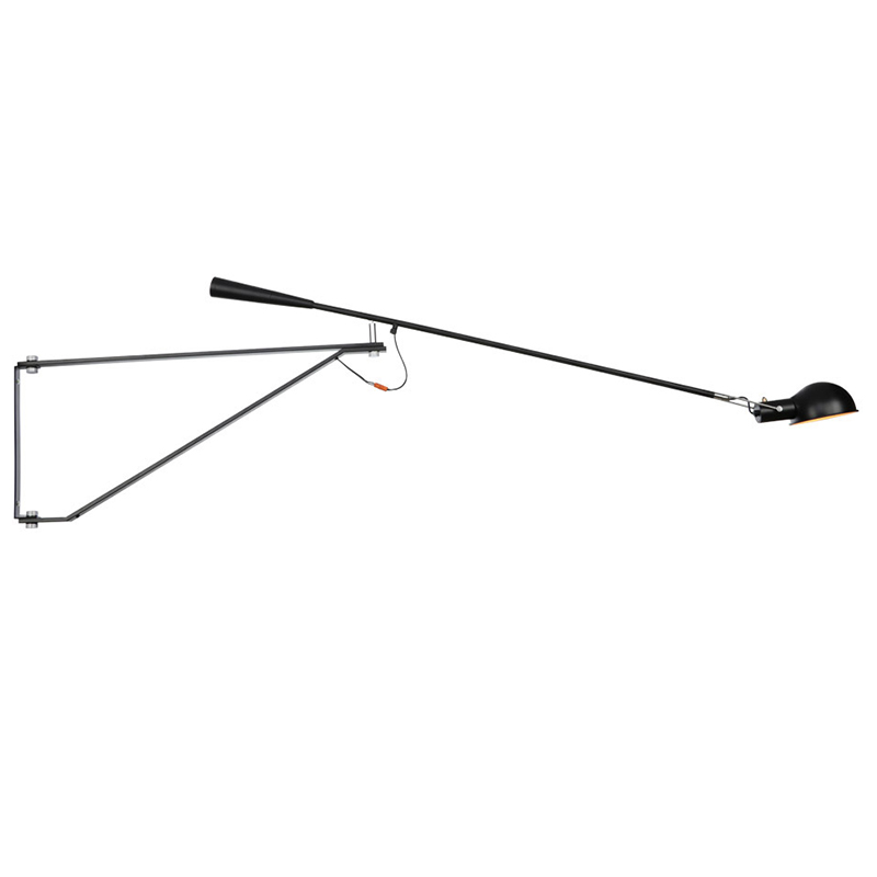 Настенный светильник FLOS Mod 265 Wall Lamp Black by Paolo Rizzatto 205 см Черный Настенный светильник FLOS Mod 265 Wall Lamp Black by Paolo Rizzatto 205 см Черный в Челябинске | Loft Concept