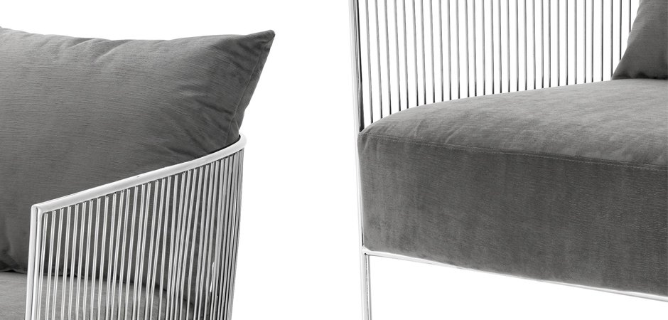 Кресло Eichholtz Chair Knox Stainless Steel Кресло Eichholtz Chair Knox Stainless Steel - Loft-Concept в Челябинске