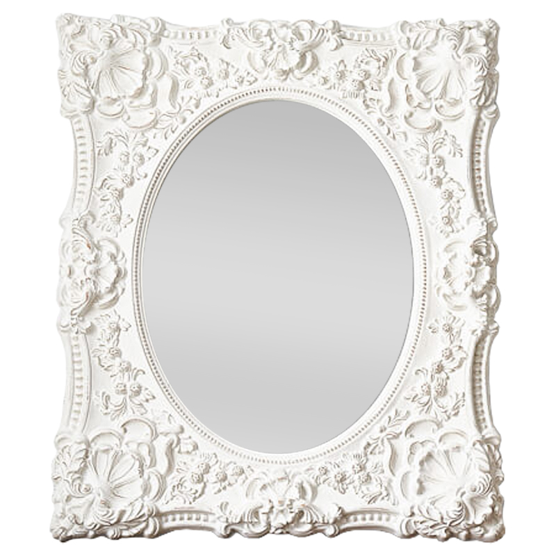 Зеркало Olivares Mirror Белый винтажная патина Зеркало Olivares Mirror Белый винтажная патина в Челябинске | Loft Concept