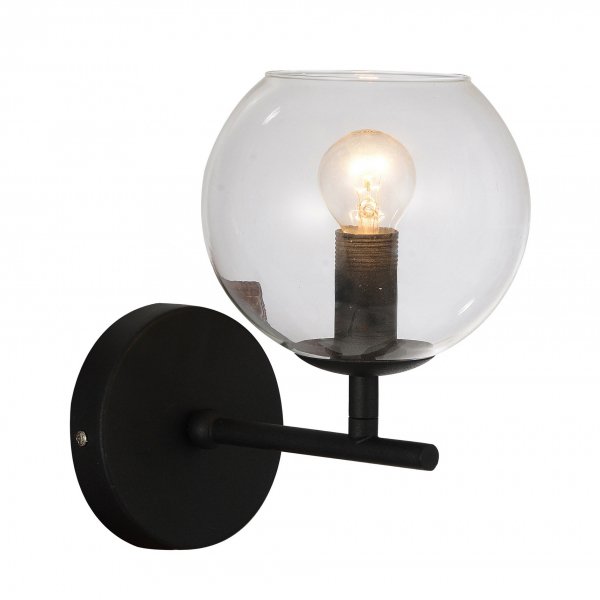 Настенный светильник Sphere Cumulus Glass Wall Черный Настенный светильник Sphere Cumulus Glass Wall Черный в Челябинске | Loft Concept