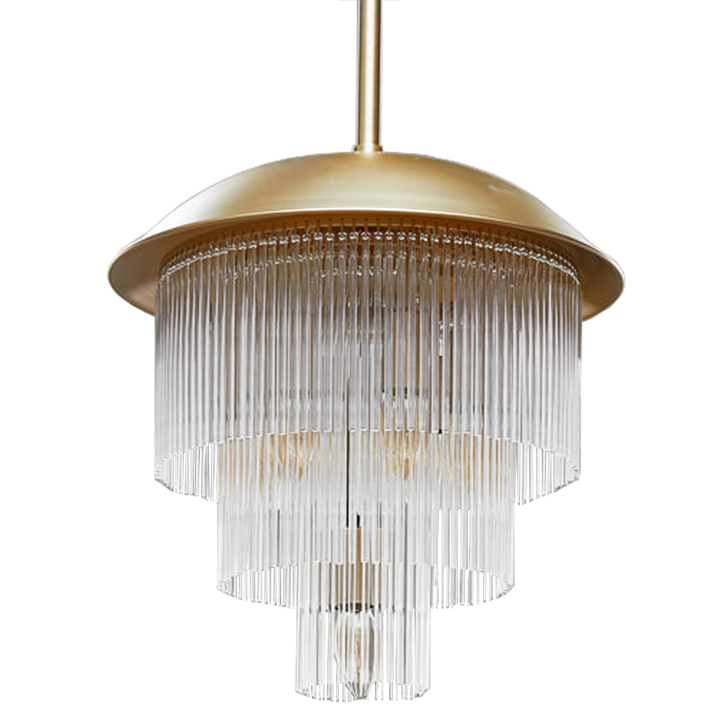 Люстра Fleming Chandeliers Золотой Прозрачный Люстра Fleming Chandeliers Золотой Прозрачный в Челябинске | Loft Concept