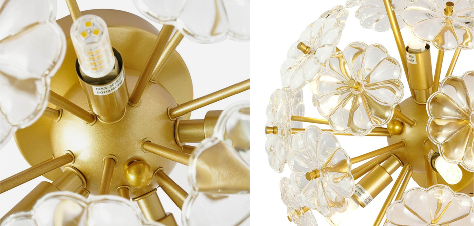 Бра Glass Flowers Sputnik Wall Lamp Бра Glass Flowers Sputnik Wall Lamp - Loft-Concept в Челябинске