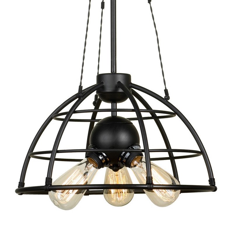 Подвесной светильник Cage Top Pendant Черный Подвесной светильник Cage Top Pendant Черный в Челябинске | Loft Concept