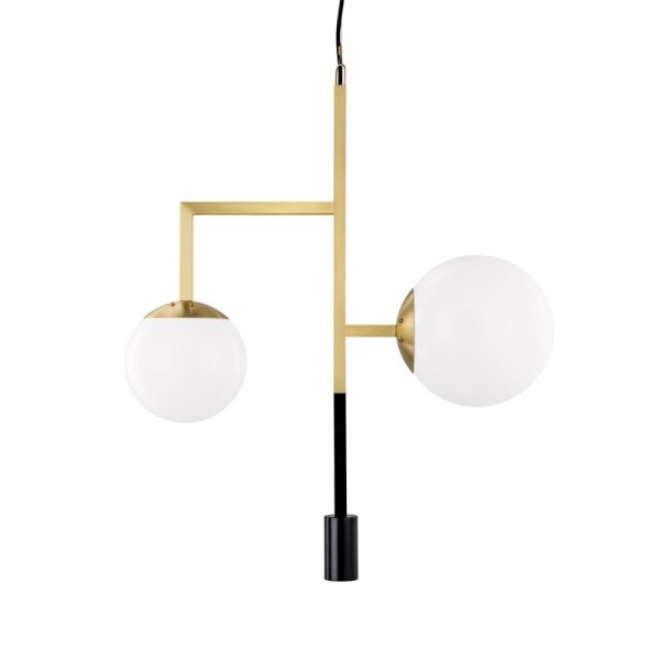 Подвесной светильник Orsjo Decostick Pendant Light Черный Белый Латунь Подвесной светильник Orsjo Decostick Pendant Light Черный Белый Латунь в Челябинске | Loft Concept