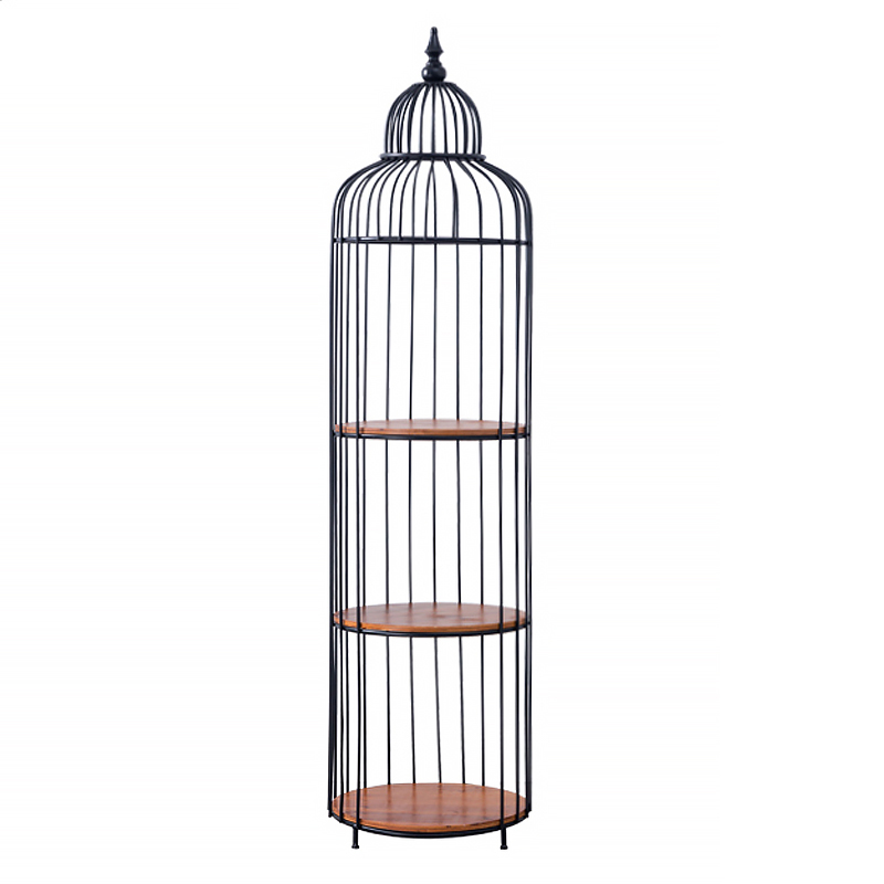 Стеллаж High Cage Rack Коричневый Черный Стеллаж High Cage Rack Коричневый Черный в Челябинске | Loft Concept