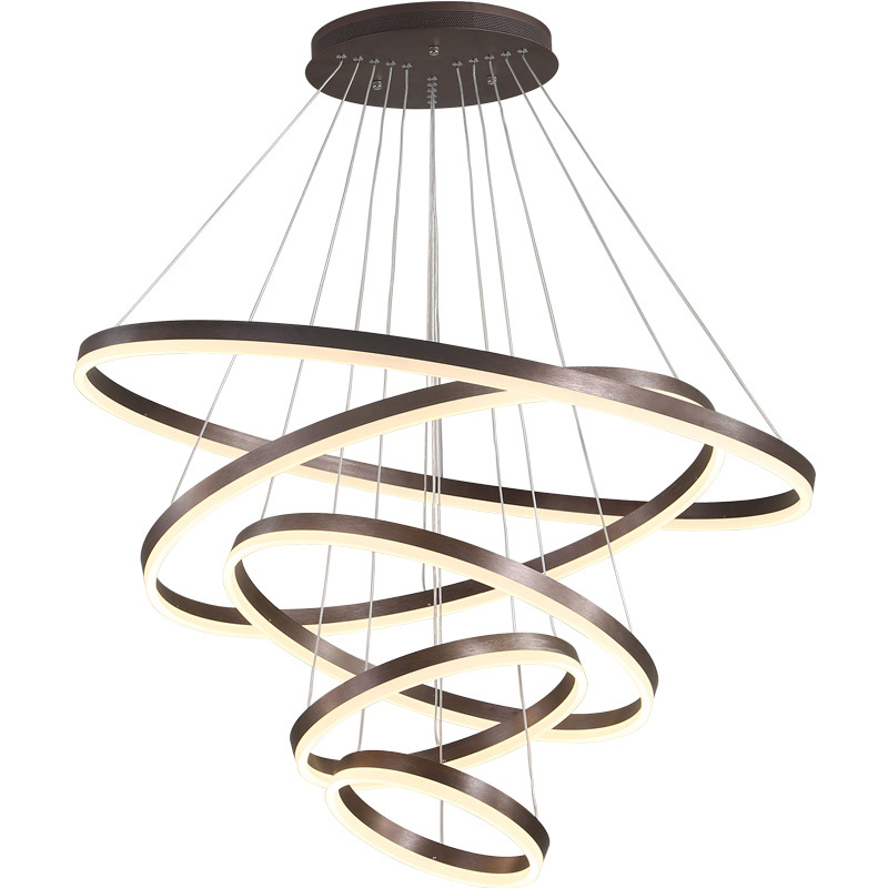 Люстра Ribbon Circles Chandelier Темная бронза в Челябинске | Loft Concept 