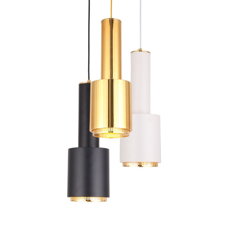 Подвесной светильник Alvar Aalto A110 Pendant Lamp Латунь Белый Черный Подвесной светильник Alvar Aalto A110 Pendant Lamp Латунь Белый Черный в Челябинске | Loft Concept
