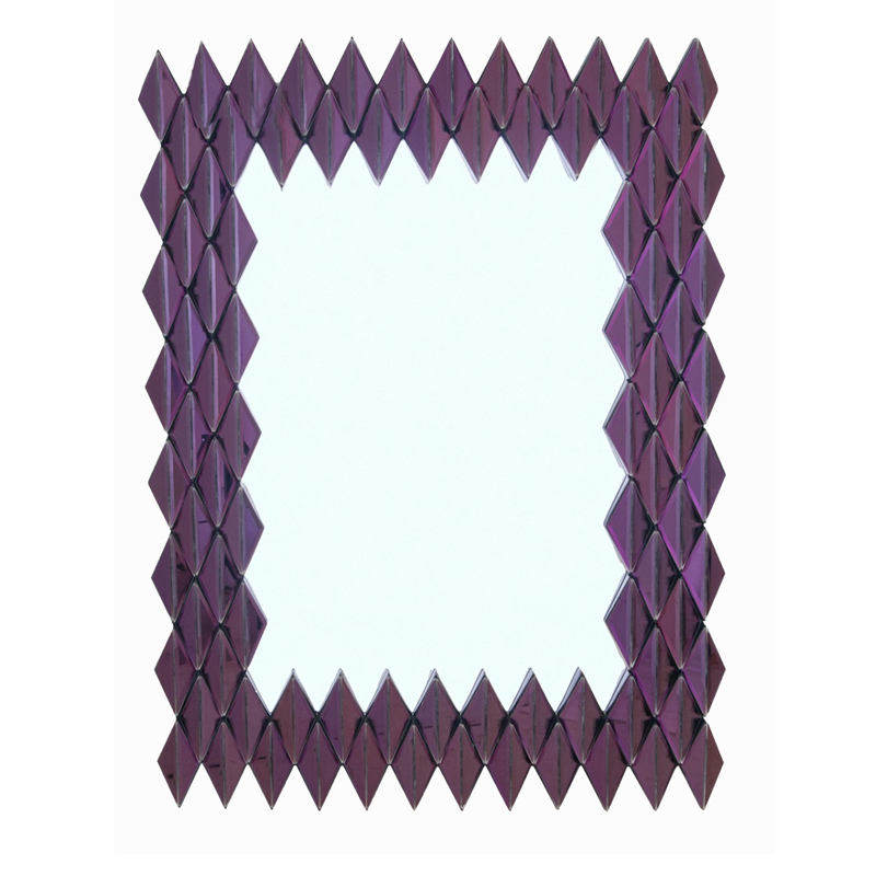 Зеркало Purple Rhombuses Mirror Фиолетовый Зеркало Purple Rhombuses Mirror Фиолетовый в Челябинске | Loft Concept