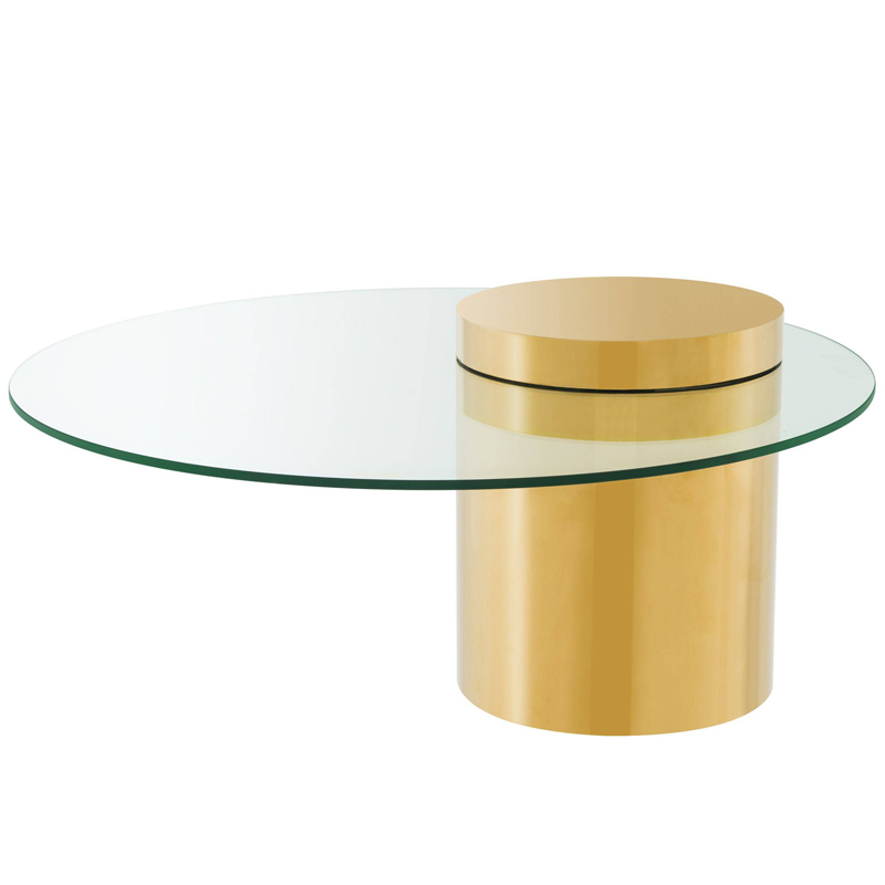 Кофейный стол Eichholtz Coffee Table Equilibre Глянцевое золото Прозрачный Кофейный стол Eichholtz Coffee Table Equilibre Глянцевое золото Прозрачный в Челябинске | Loft Concept
