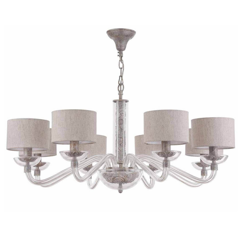 Люстра Sabella Light Chandelier 8 lamp Серый Люстра Sabella Light Chandelier 8 lamp Серый в Челябинске | Loft Concept