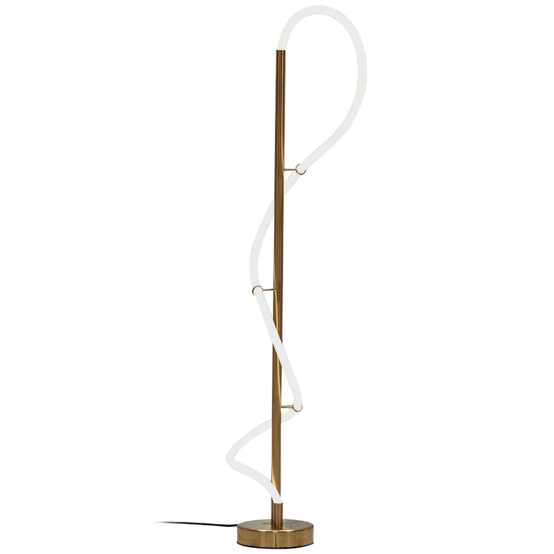 Светодиодный торшер Knot Brass Light Белый Латунь Светодиодный торшер Knot Brass Light Белый Латунь в Челябинске | Loft Concept