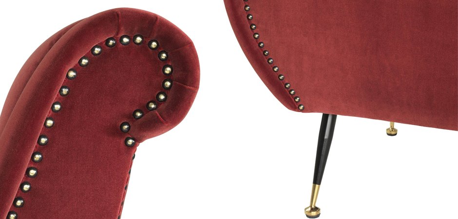 Кресло Eichholtz Chair Giardino Wine Red Кресло Eichholtz Chair Giardino Wine Red - Loft-Concept в Челябинске