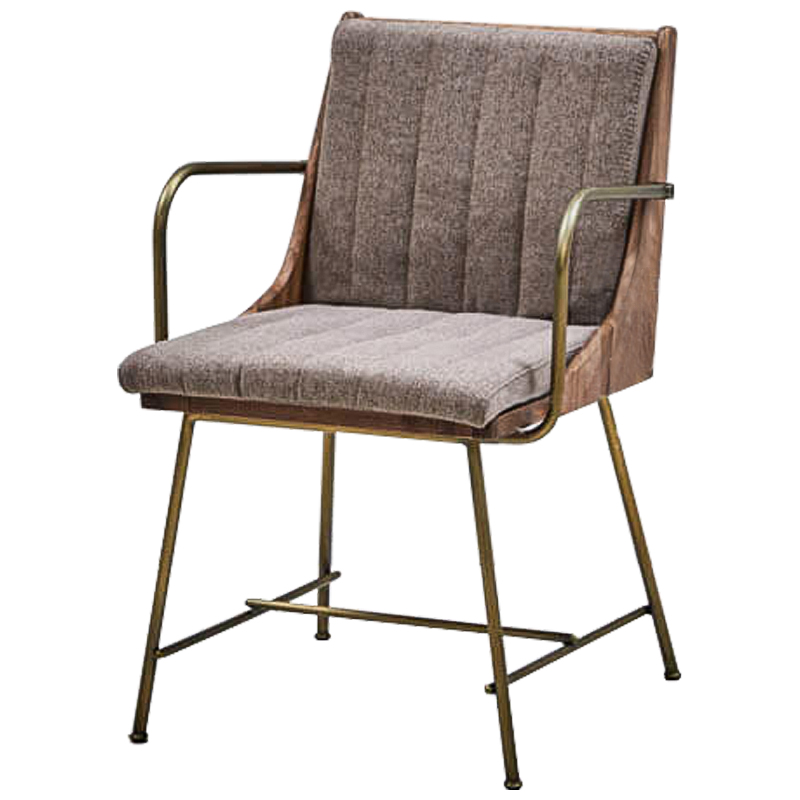 Стул Eoran Stool gray-beige Коричневый Бронза Бежево-серый Стул Eoran Stool gray-beige Коричневый Бронза Бежево-серый в Челябинске | Loft Concept