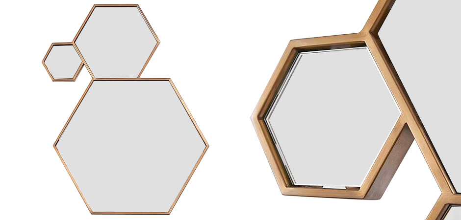 Зеркало Hexagons Mirror Зеркало Hexagons Mirror - Loft-Concept в Челябинске