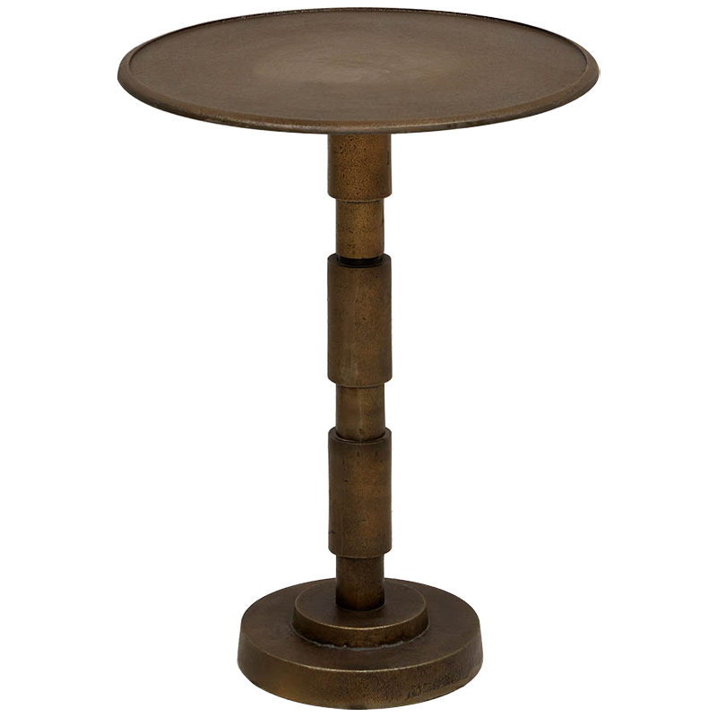 Приставной круглый металлический стол Thanh Side Table Бронза Приставной круглый металлический стол Thanh Side Table Бронза в Челябинске | Loft Concept