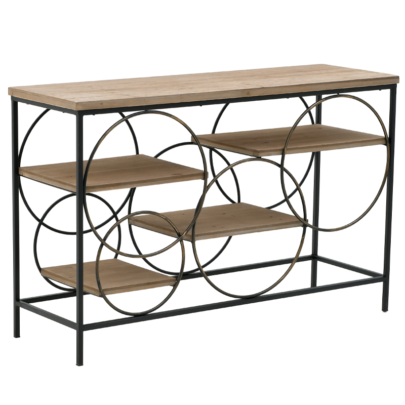 Консоль Circles Loft Console Черный Бежево-серый в Челябинске | Loft Concept 