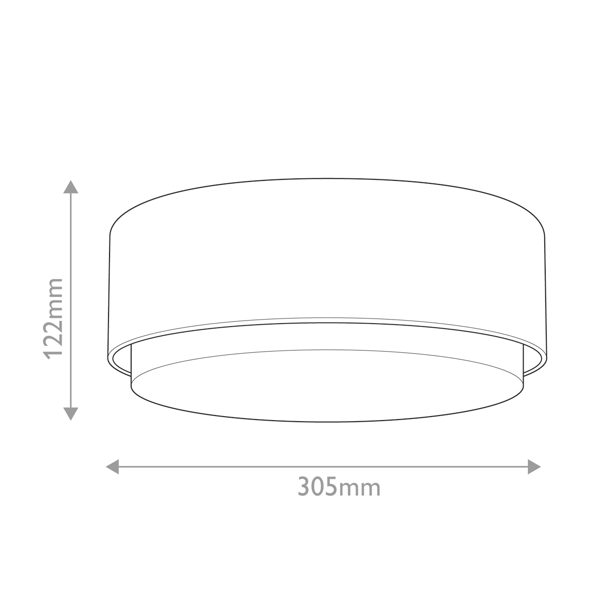 Потолочный светильник круглой формы с белым матовым плафоном Hinkley в Челябинске