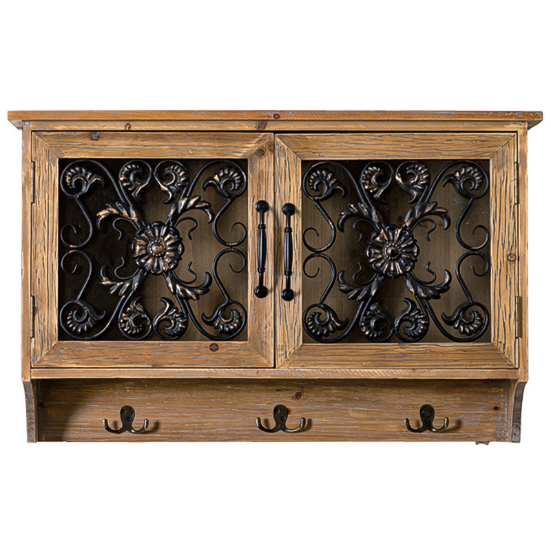 Полка Albert Provence Wood Shelf Коричневый Древесина Черный Прозрачное Стекло Полка Albert Provence Wood Shelf Коричневый Древесина Черный Прозрачное Стекло в Челябинске | Loft Concept