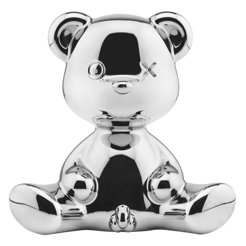 Статуэтка Teddy Boy Metal Finish with Cable Серебро Серебряный Статуэтка Teddy Boy Metal Finish with Cable Серебро Серебряный в Челябинске | Loft Concept
