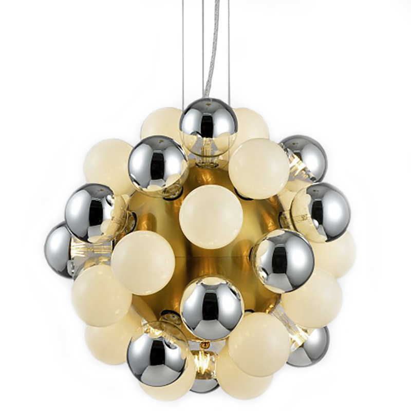 Люстра Korneli Chandelier white and smoky Золотой Белое матовое стекло Дымчатый (Smoke) Люстра Korneli Chandelier white and smoky Золотой Белое матовое стекло Дымчатый (Smoke) в Челябинске | Loft Concept
