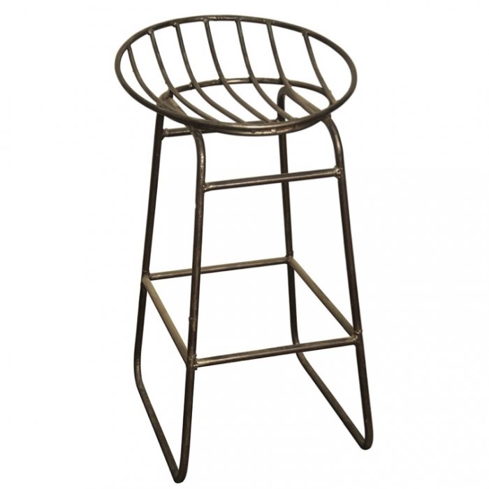 Барный стул Industrial Iron Grille Bar Stool Латунь Барный стул Industrial Iron Grille Bar Stool Латунь в Челябинске | Loft Concept